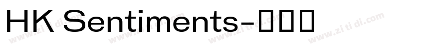 HK Sentiments字体转换